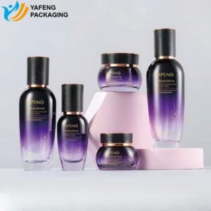 Unlocking the Mystery of Opal Glass: Its Role in Cosmetic Packaging 4 Luxury Round Glass Bottles and Jars for Skincare Packaging YF287 (11)