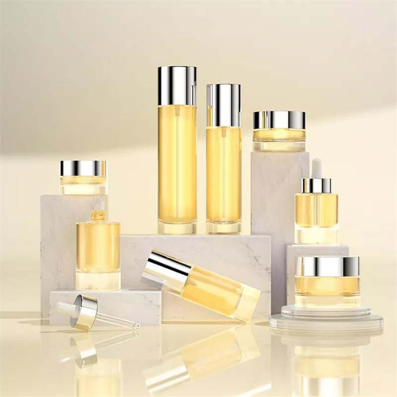 Custom Cosmetic Bottles Jars Packaging Wholesale Glass Container YF167