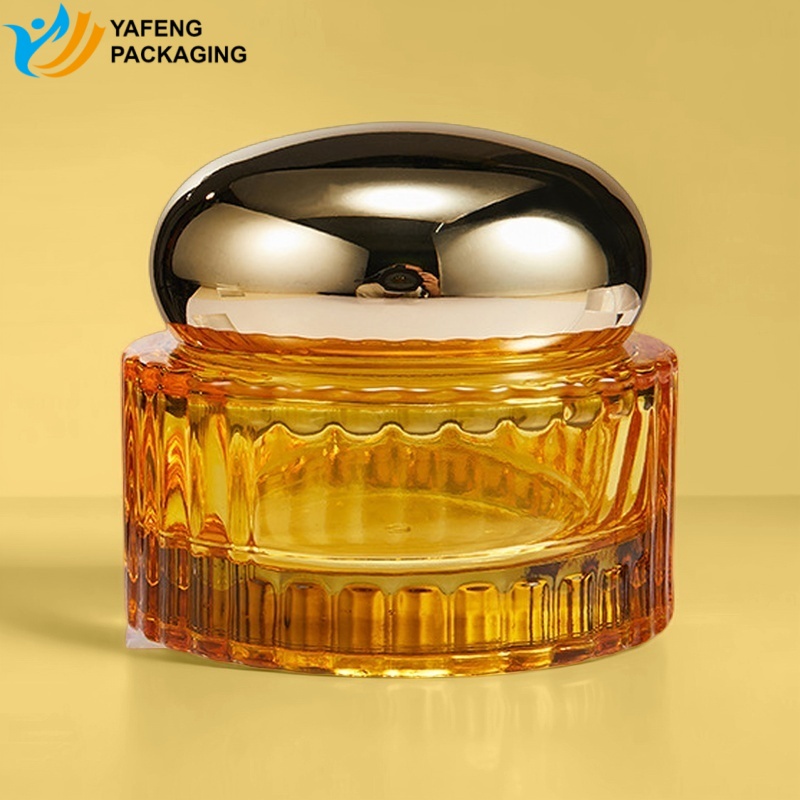 Custom Skincare Glass Bottles and Jars for Cosmetic Packaging YF270D