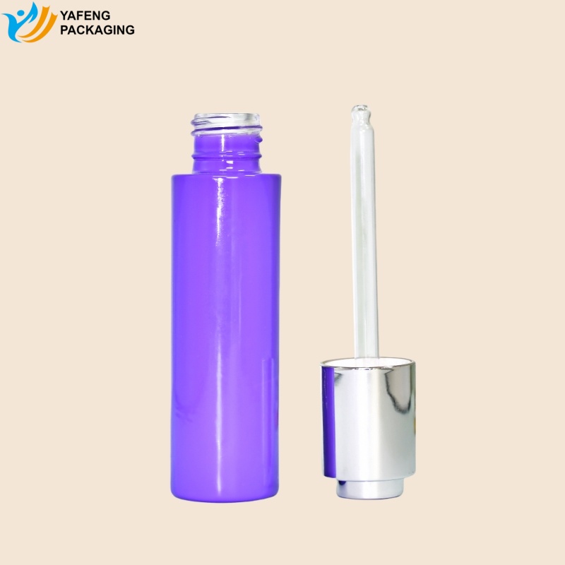 Slender Glass Dropper Bottle – Custom Cosmetic Packaging 2 slender glass dropper bottle custom cosmetic packaging YFO18 4
