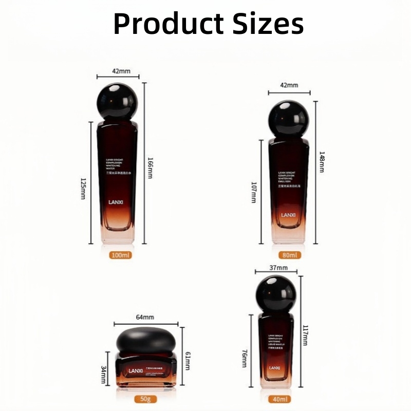 Luxury Glass Bottles and Jars for Skincare and Cosmetics Use 6 Luxury Glass Bottles and Jars for Skincare and Cosmetics Use YF280A (8)