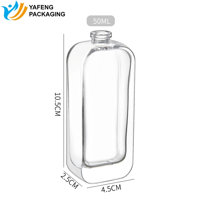 Custom Rectangular Glass Perfume Bottle with Wooden Cap 4 Custom Rectangular Glass Perfume Bottle with Wooden Cap