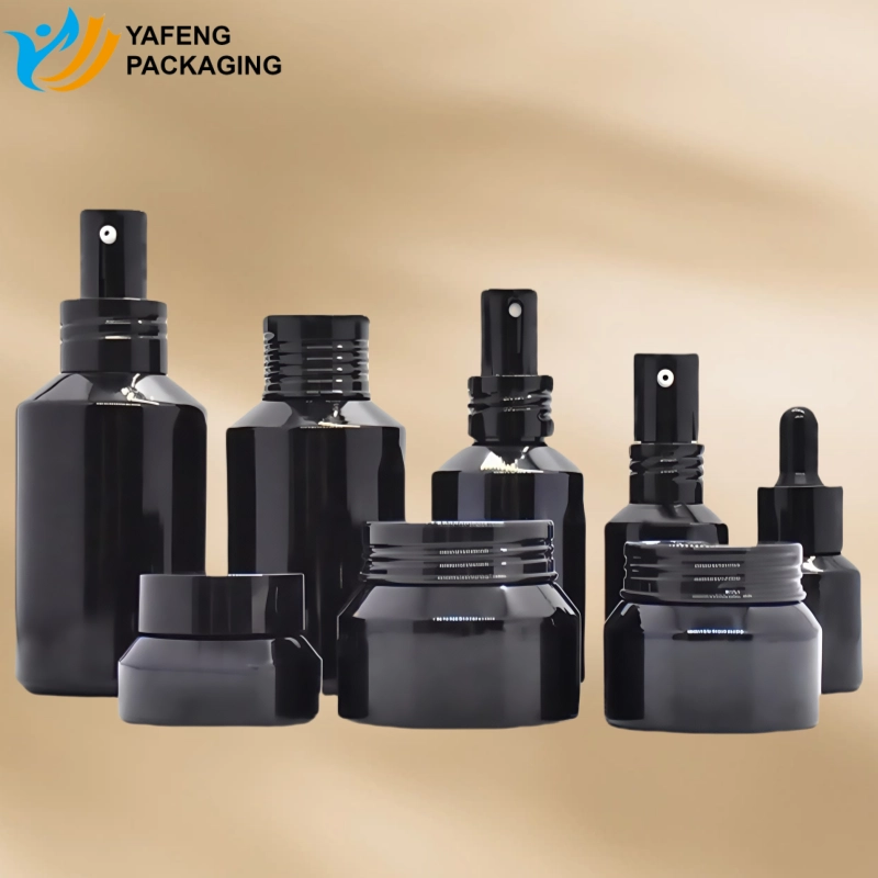 Black Glass Bottle Packaging YF-S026 (1)