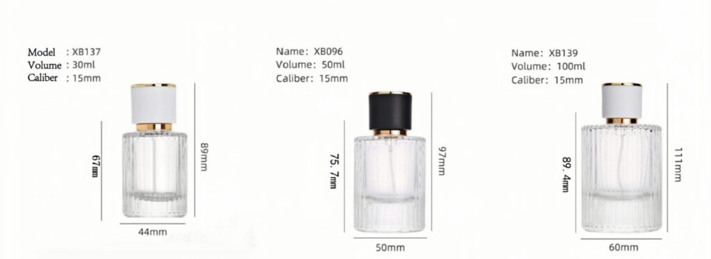 Custom Glass Perfume Bottles with Sprayers for Fragrance Brands 5 Custom Glass Perfume Bottles with Sprayers for Fragrance Brands 1