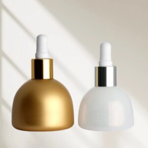 glass dropper bottle bell shape