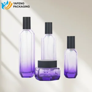 Main photo of Custom Hexagonal Glass Bottles and Jars for Beauty Packaging YF-S025 6