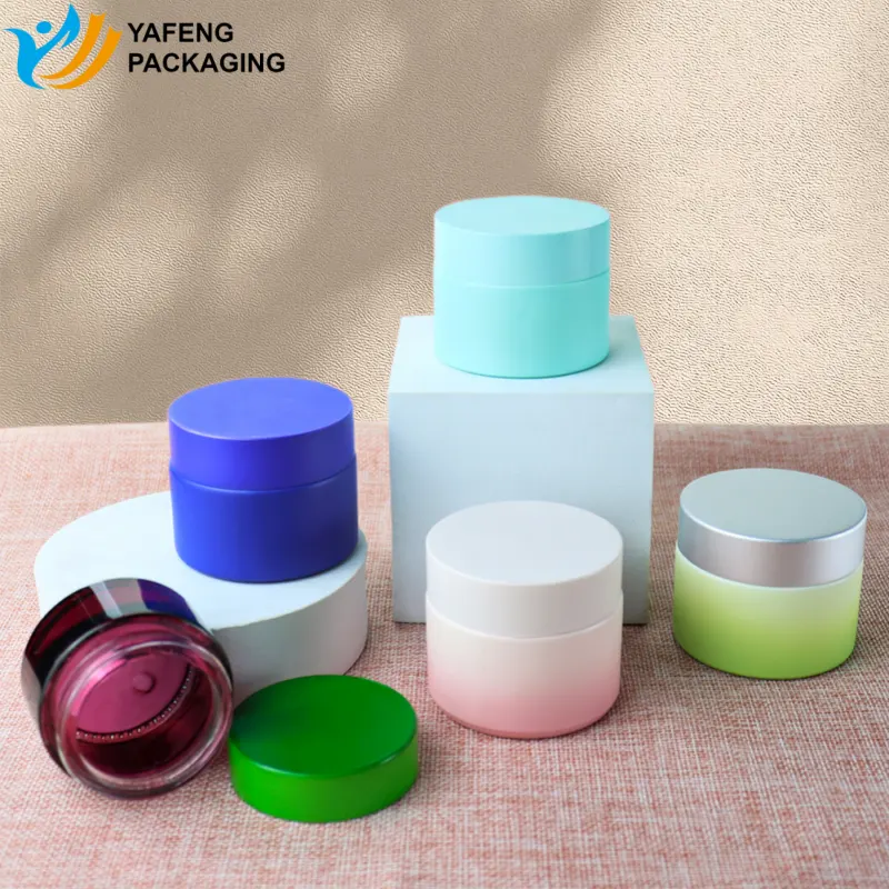 Luxury Porcelain Glass Cream Jar for Skincare Packaging