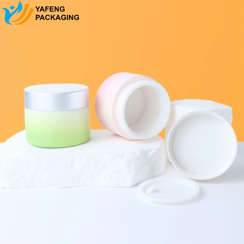 Luxury Porcelain Glass Cream Jar for Skincare Packaging