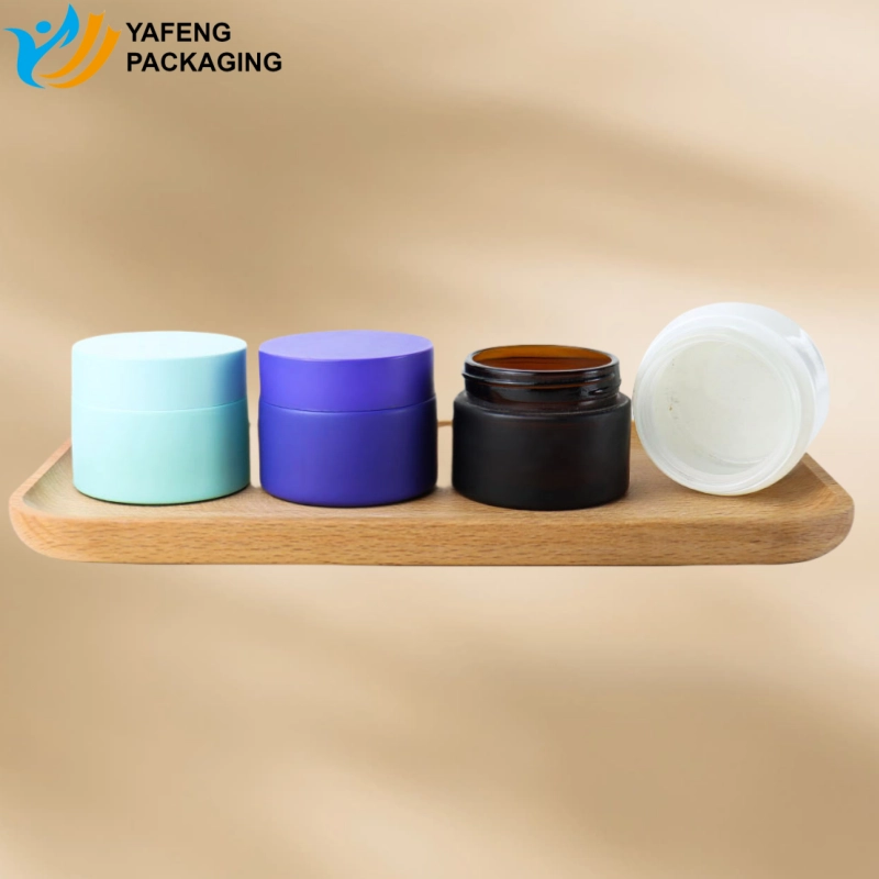 Luxury Porcelain Glass Cream Jar for Skincare Packaging