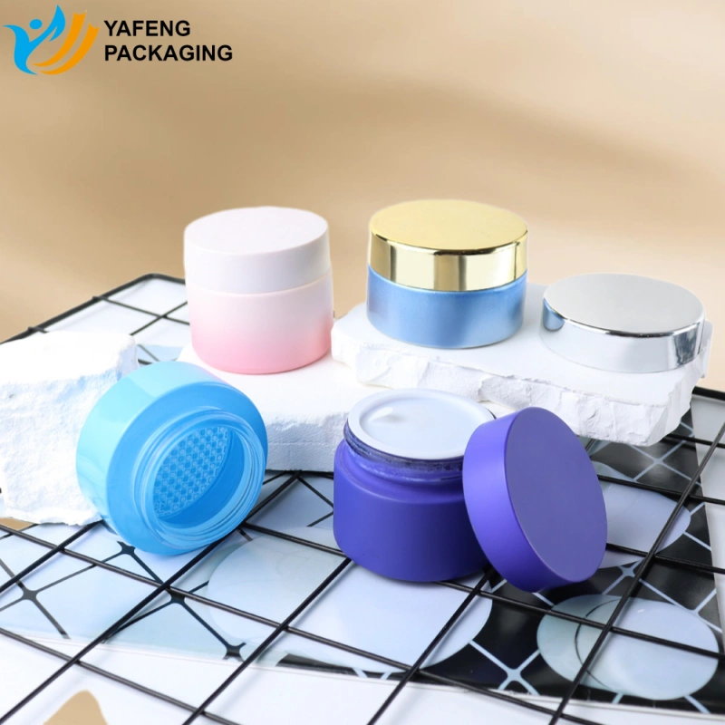 Luxury Porcelain Glass Cream Jar for Skincare Packaging