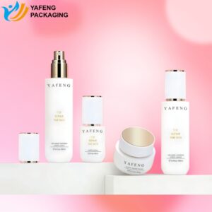 Luxury Round Glass Cosmetic Bottles and Jars for Skincare 1