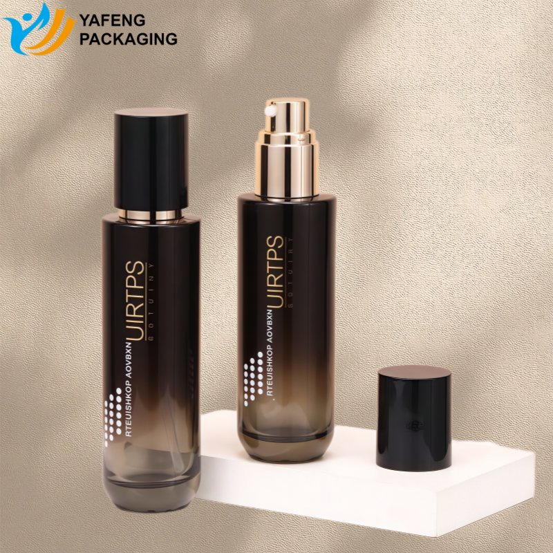 Luxury Round Glass Cosmetic Bottles and Jars for Skincare 8 Luxury Round Glass Cosmetic Bottles for Skincare 13