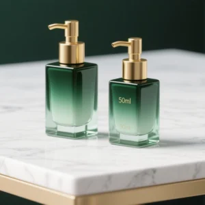 square glass serum bottle