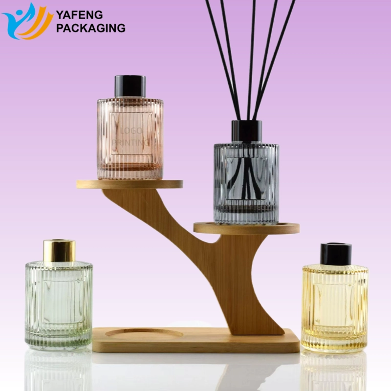 Luxury 6.8oz Glass Diffuser Bottle with Customizable Lid 5 Custom Glass Reed Diffuser Bottle for Home Fragrance Packaging 9