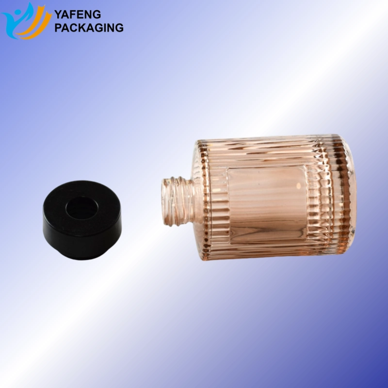 Luxury 6.8oz Glass Diffuser Bottle with Customizable Lid 7 Custom Glass Reed Diffuser Bottle for Home Fragrance Packaging 3