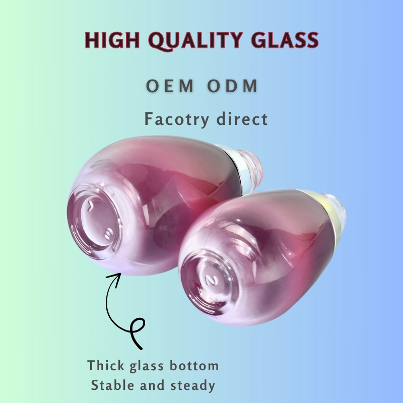 Custom Glass Dropper Bottles for Essence and Skincare Use 4 Bottom view of Custom Glass Dropper Bottles for Essence and Skincare Use