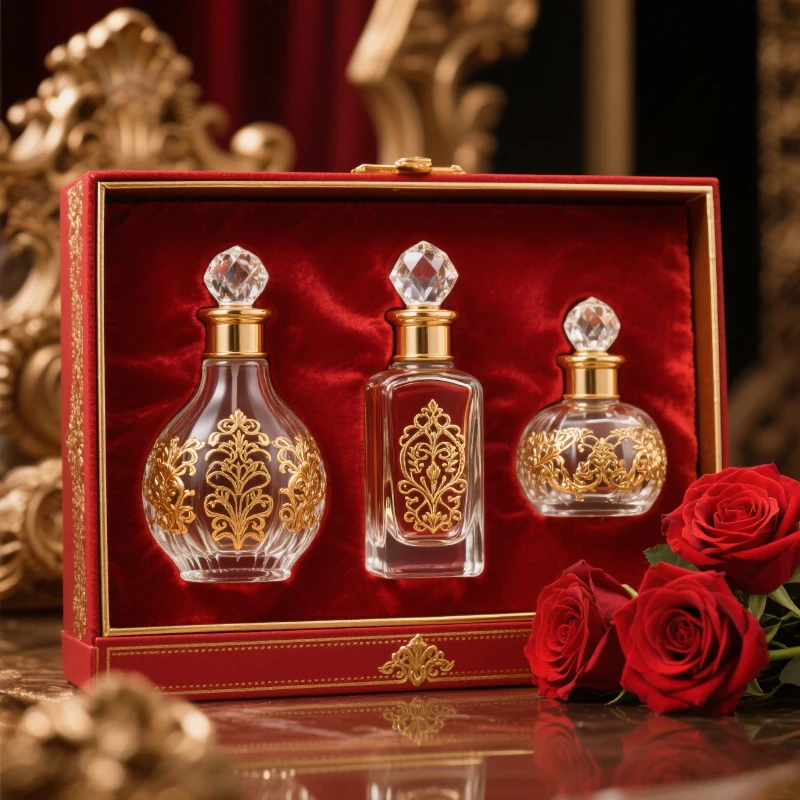 luxury middle east perfume bottle set