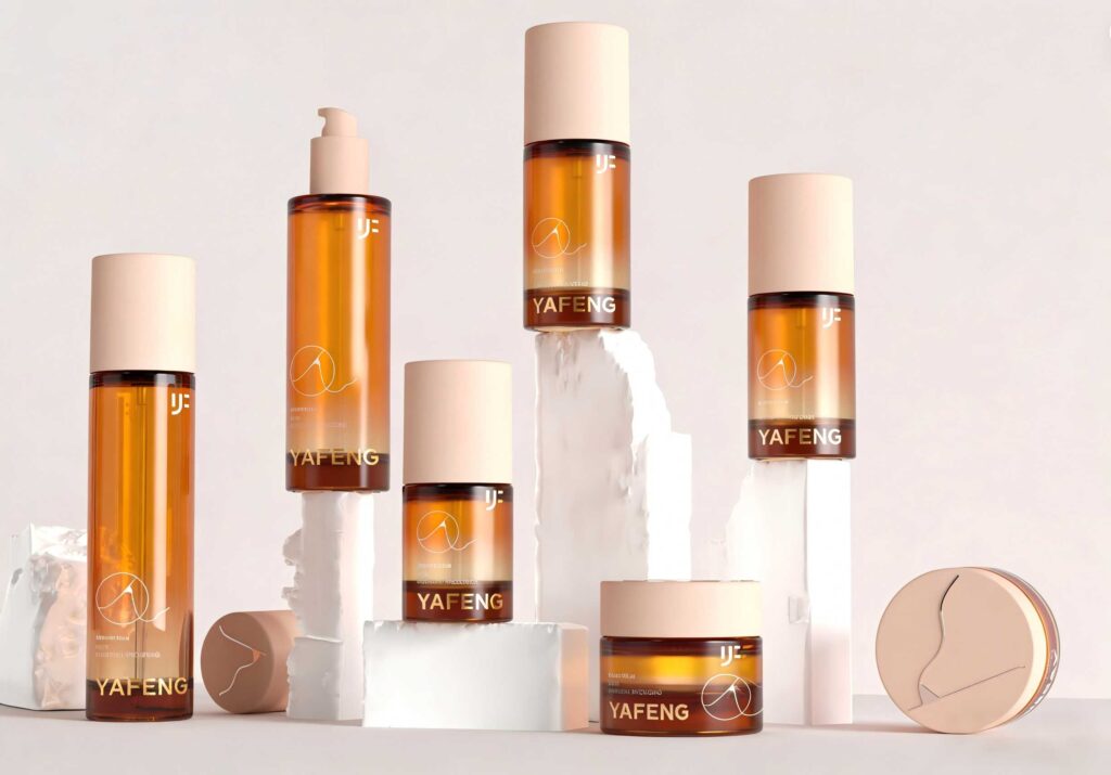 Can Hot Stamping on Perfume Bottles Really Pass Alcohol Testing? The Complete Guide for Fragrance Brands 4 Custom skincare glass bottle set